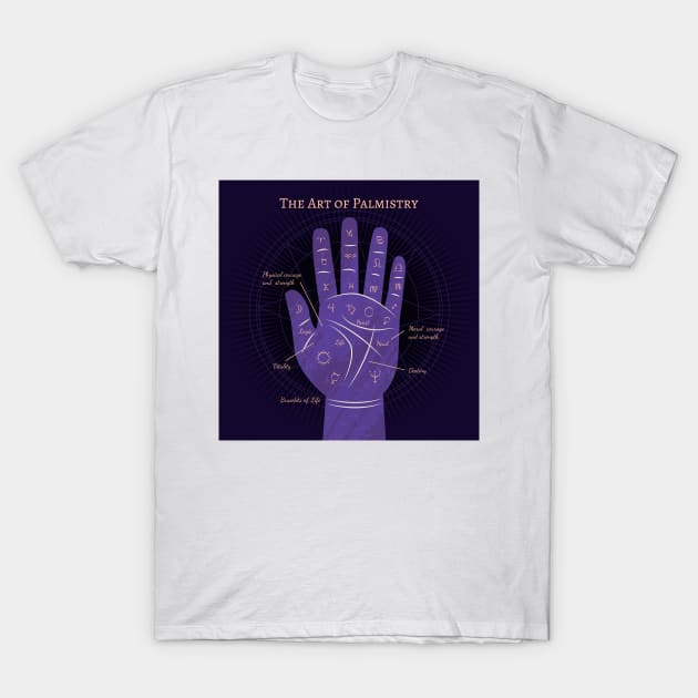 Palmistry Astrology T-Shirt by OwnYourStyle